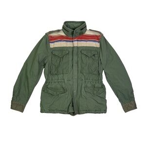Ralph Lauren Denim & Supply M-65 Military Jacket Field Indian Aztec Striped